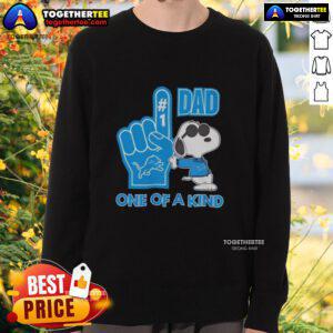 Unique Nice Detroit Lions X Snoopy Dad sweatshirt featuring vibrant graphics, perfect for sports fans and collectors.