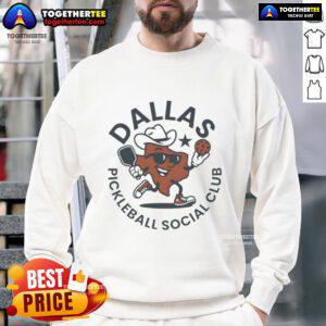 Alt Text: Official Dallas Pickleball Social Club Sweatshirt in vibrant colors, perfect for fans and players of the sport.