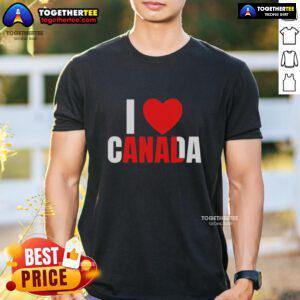 Official I Love Canada Anal T-Shirt featuring a humorous design celebrating Canada with bold graphics.