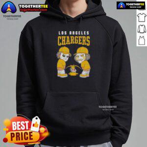 Official Los Angeles Chargers X Michael Myers hoodie featuring Billy Puppet, perfect for fans of Raiders and Broncos.