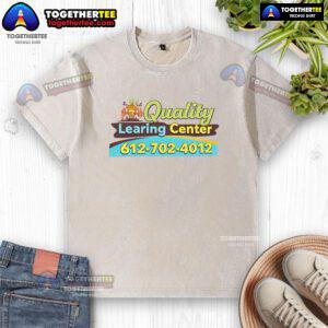 Alt Text: Official quality learning center funny Republican humor washed t-shirt featuring a humorous political graphic design.