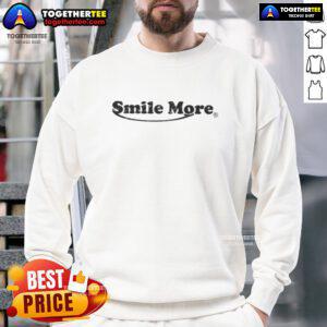 Official Smile More Logo Sweatshirt featuring a vibrant logo on a cozy, casual sweatshirt design.