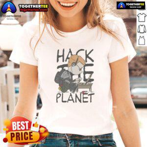Original Hack The Peanuts Planet Ladies Tee featuring a stylish design and vibrant colors for casual wear.