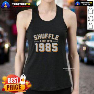 Premium Shuffle Like It's 1985 Chicago Bears Tank Top featuring iconic team colors and retro design for fans.