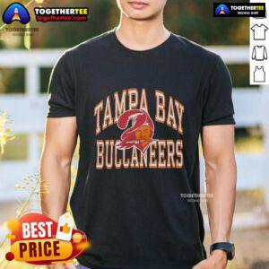 Premium Tampa Bay Buccaneers Arch T-Shirt featuring team logo and vibrant colors, perfect for fans and game day.