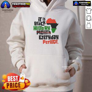 Alt Text: Black History Month hoodie featuring 'Top African' design, celebrating culture and heritage every day.