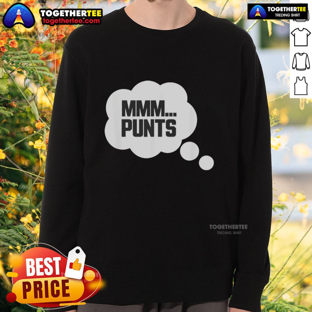 Top MMM Punts Sweatshirt featuring a stylish design, perfect for cozy wear and showcasing your love for unique fashion.