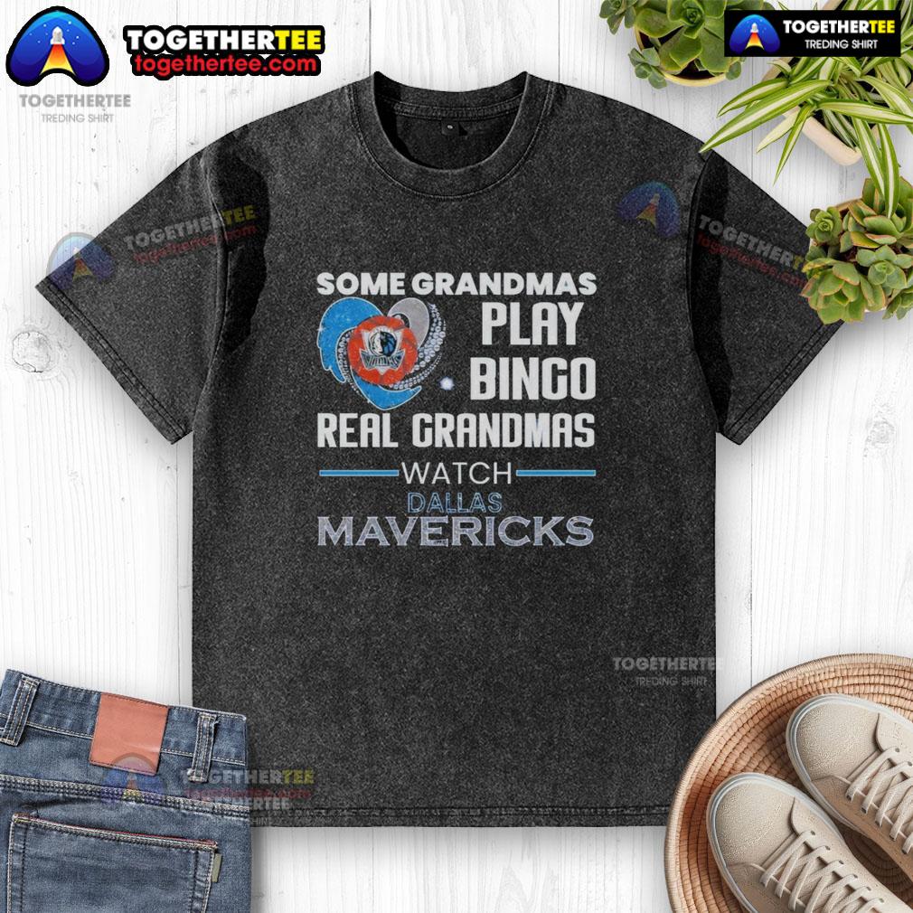 Real grandmas enjoying bingo night in Dallas Mavericks washed t-shirts, having fun and bonding together.