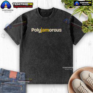 Good Polyjamorous Music Lover washed t-shirt featuring a vibrant design perfect for music enthusiasts and polyamory supporters.