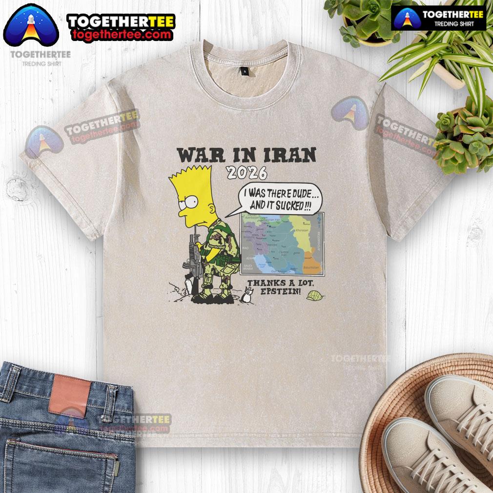Hot War in Iran: Protester wearing Epstein washed t-shirt, highlighting political unrest and social issues in Iran.