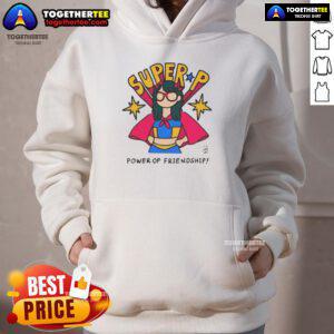 Official Super P Power of Friendship Hoodie featuring vibrant design and cozy fit for fans of friendship themes.