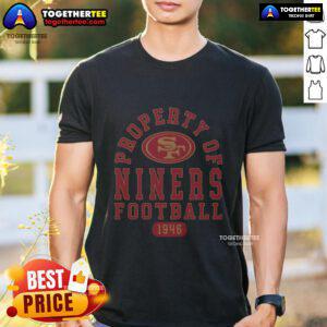 Original San Francisco 49ers Property 1946 T-Shirt featuring classic design and vibrant team colors.