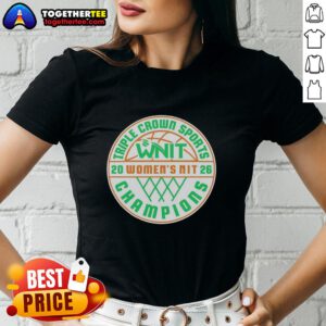 Marshall Thundering Herd 2026 Women's NIT MBB National Champions logo on a stylish ladies tee shirt.