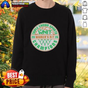 Alt Text: Awesome Marshall Thundering Herd 2026 Women's NIT MBB National Champions logo sweatshirt featuring vibrant team colors.