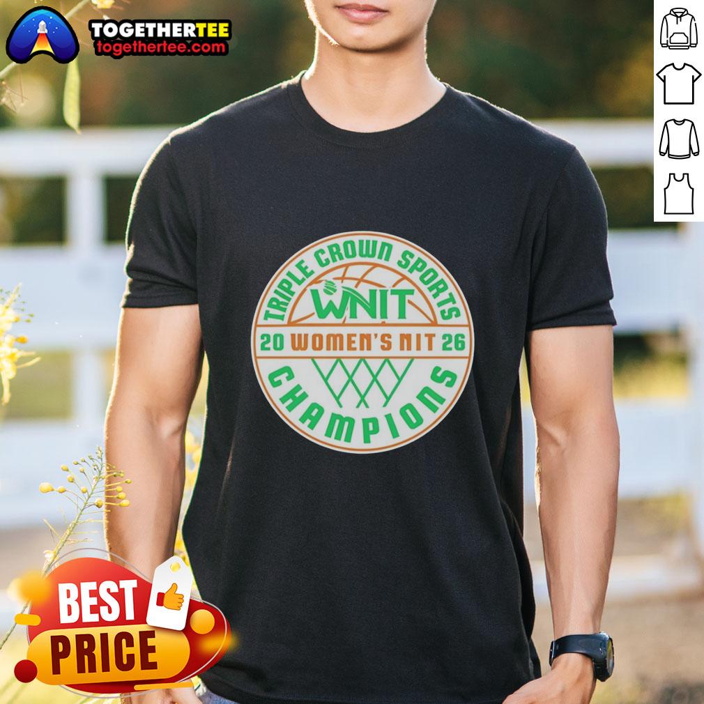Alt Text: Marshall Thundering Herd 2026 Women's NIT MBB National Champions logo t-shirt featuring vibrant team colors and design.