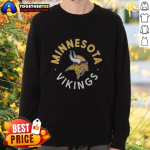 Awesome Minnesota Vikings Circle Sweatshirt featuring bold team logo and comfortable design for fans and casual wear.