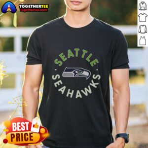 Awesome Seattle Seahawks Circle T-Shirt featuring bold team logo and vibrant colors, perfect for fans and game day.