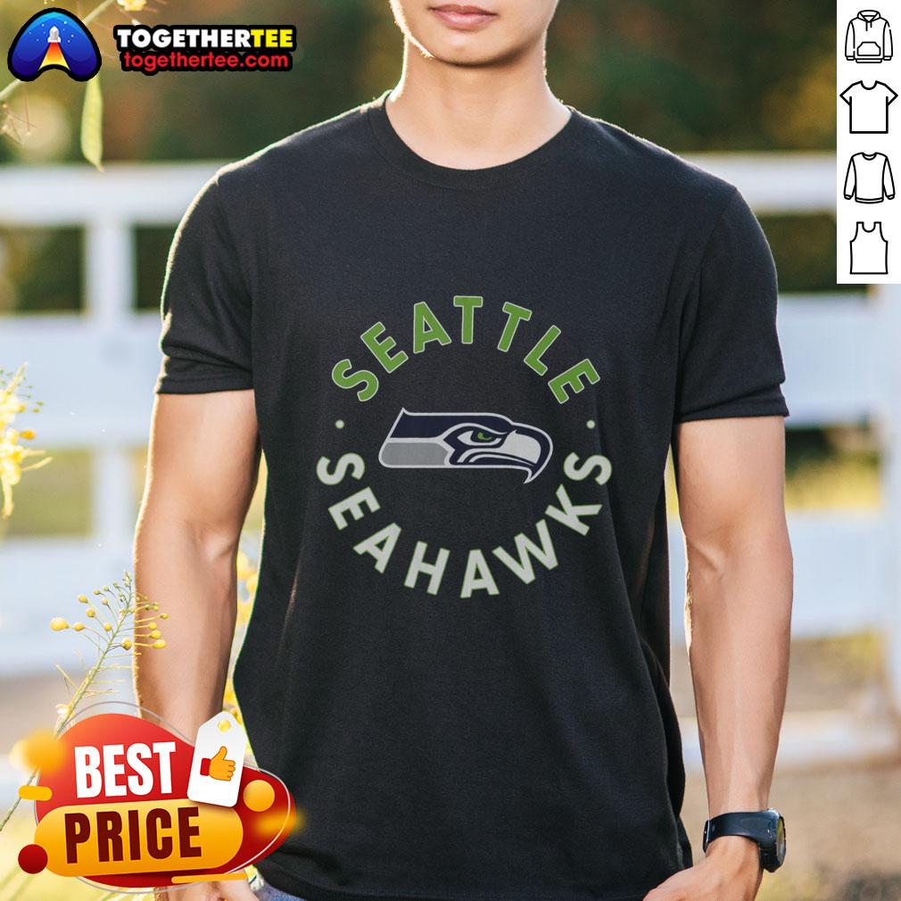 Awesome Seattle Seahawks Circle T-Shirt featuring bold team logo and vibrant colors, perfect for fans and game day.