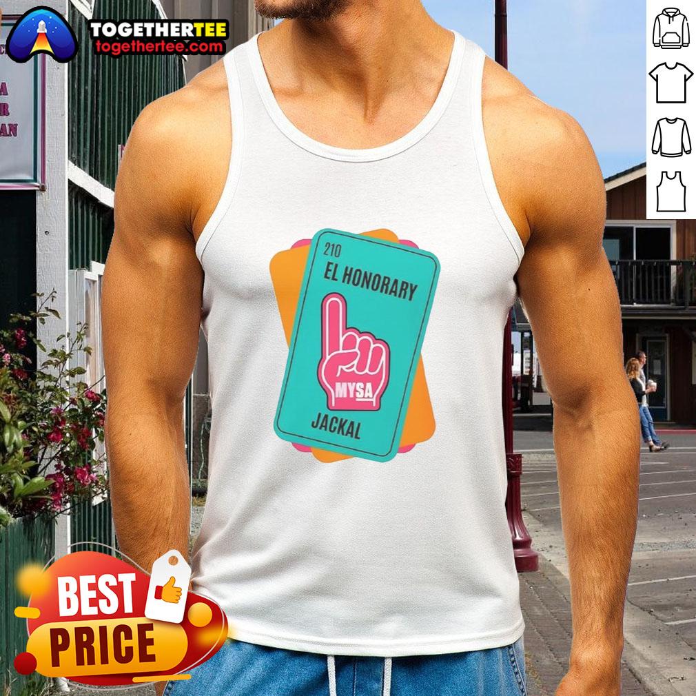 Good El Honorary Jackal Tank Top featuring a vibrant design perfect for summer fashion enthusiasts and animal lovers.