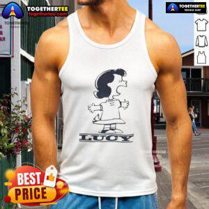 Good Lucy Van Pelt Peanuts 1960 tank top featuring classic comic art, perfect for fans of vintage cartoon apparel.