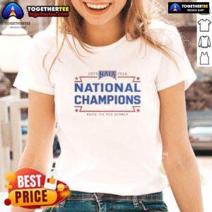 Good Marian Knights Naia 2026 Basketball National Champions ladies tee featuring team logo and winning design.