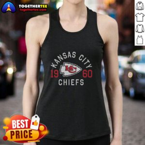 Alt Text: Stylish Hot Kansas City Chiefs Heritage Print Tank Top featuring team colors and logo, perfect for game day wear.
