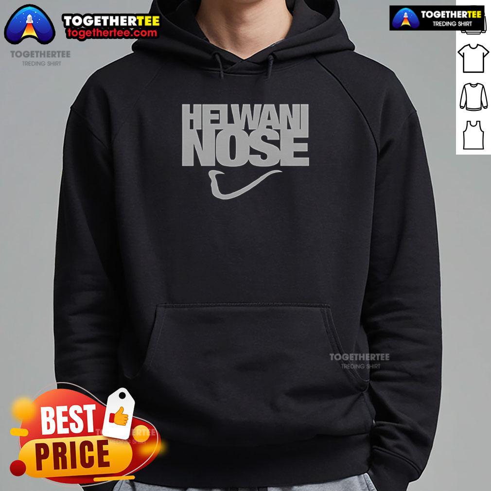 Nice Helwani Nose Logo Hoodie featuring a stylish design and vibrant colors, perfect for casual wear.