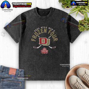 Official Denver Men's Hockey 2026 Frozen Four Washed T-Shirt showcasing team logo and vibrant colors.