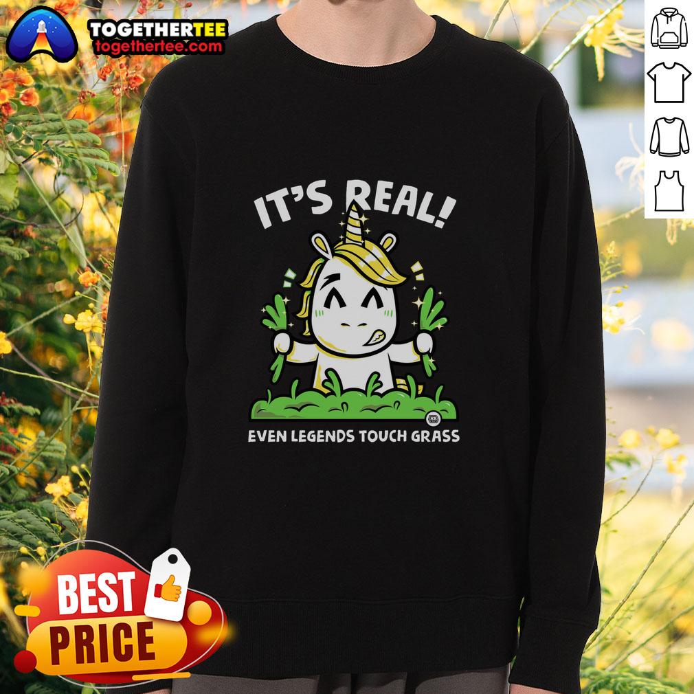 Official Even Legends Touch Grass Sweatshirt in stylish design, perfect for casual wear and showcasing your love for gaming.