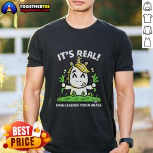 Official Even Legends Touch Grass T-Shirt featuring a vibrant design, perfect for gamers and outdoor enthusiasts.