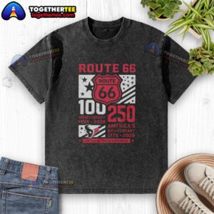 Alt Text: Official Houston Texans Route 66 Centennial 100th Anniversary 1926-2026 washed t-shirt for fans and collectors.