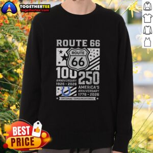 Official Indianapolis Colts Route 66 Centennial sweatshirt celebrating 100th anniversary 1926-2026 and America's 250th.