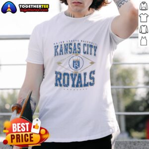 Alt Text: Official Kansas City Royals Major League Baseball Cooperstown Diamond T-Shirt featuring team logo and vintage design.
