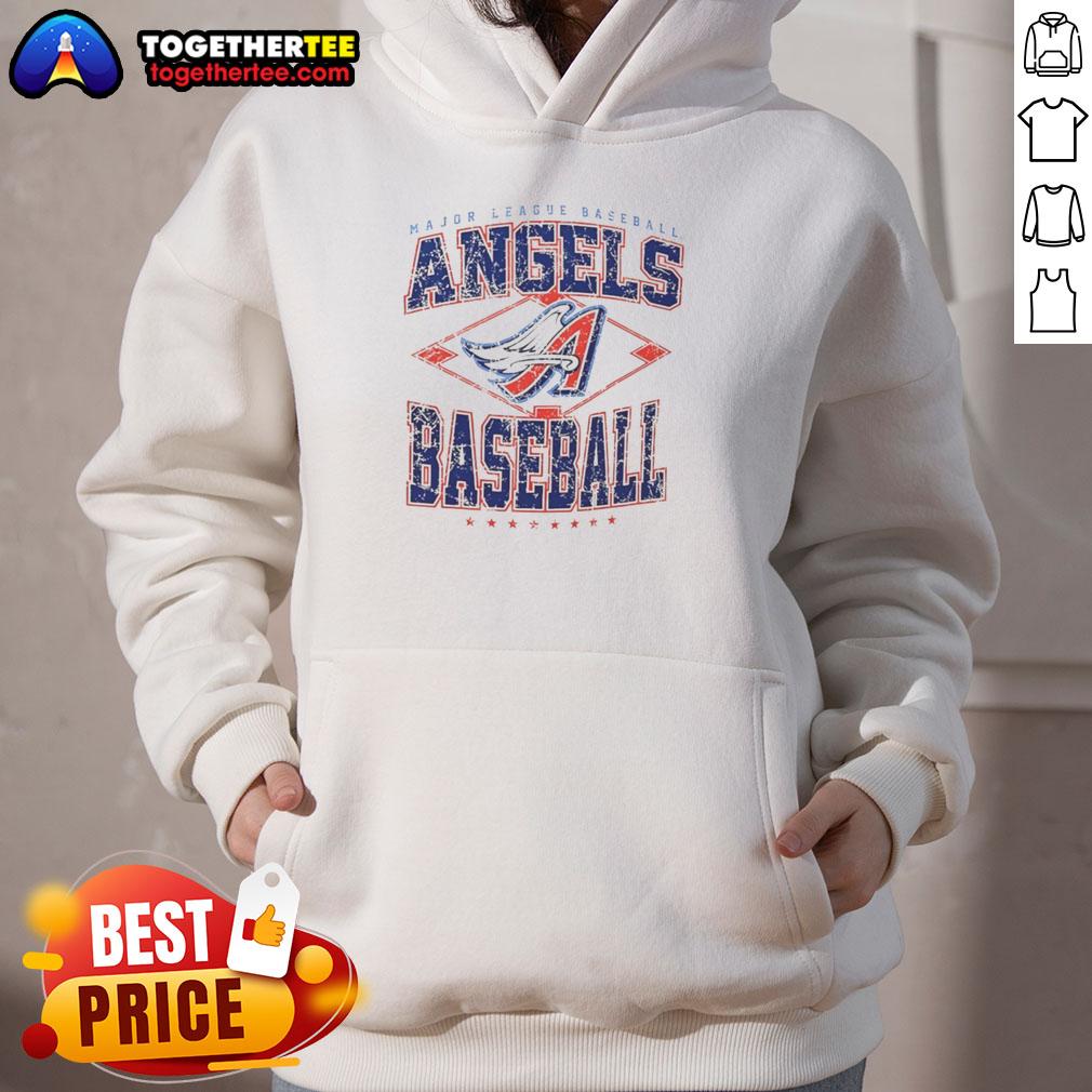 Official Los Angeles Angels Major League Baseball Cooperstown Diamond Hoodie showcasing team logo and vibrant design.
