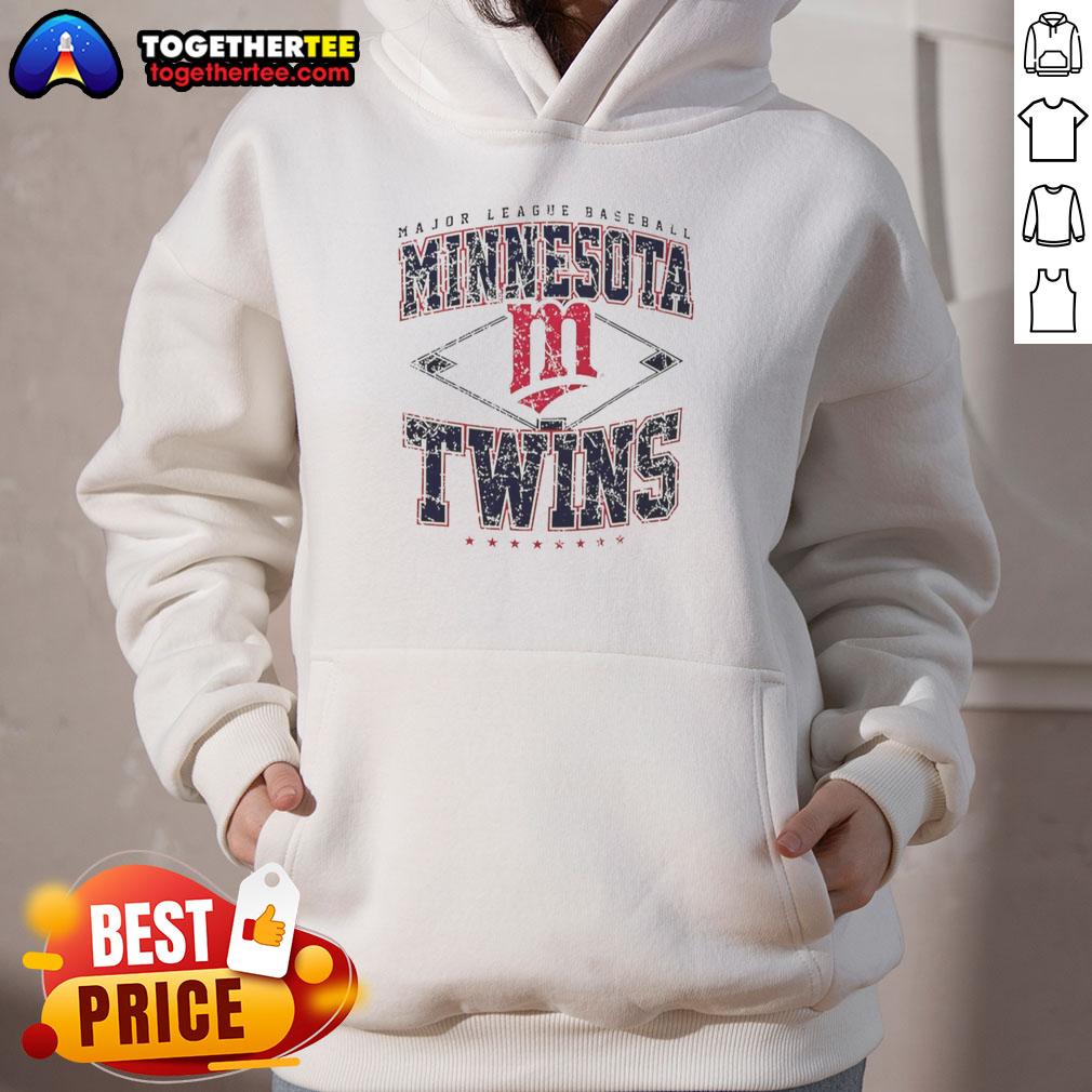Official Minnesota Twins Major League Baseball Cooperstown Diamond Hoodie showcasing team logo and stylish design.