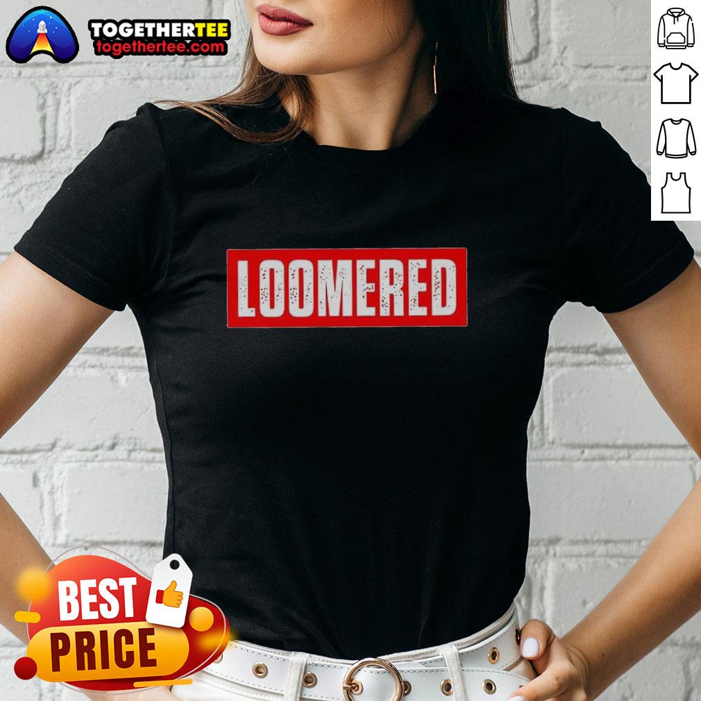 Premium Loomered Logo Ladies Tee showcasing stylish design and comfortable fit, perfect for casual wear.