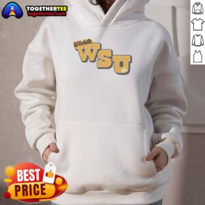 Premium Wichita State Est 1895 Gold Hoodie featuring logo and stylish design for fans and alumni.