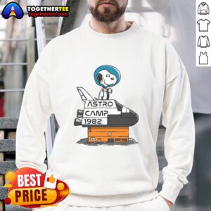 Vintage 1982 Snoopy sweatshirt from Pretty Astro Camp featuring colorful graphics and cozy design.