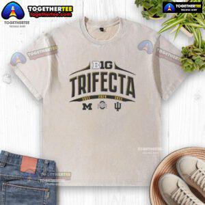 Top Big Ten Summit Sportswear College Football National Champions Trifecta Washed T-Shirt in vibrant colors, perfect for fans.