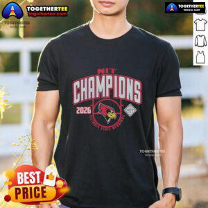 Alt Text: Top Illinois State Redbirds NIT 2026 Men's Basketball National Champions T-Shirt featuring team logo and colors.