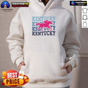 Top Kentucky race horse wavy hoodie featuring vibrant colors and a stylish design, perfect for equestrian enthusiasts.