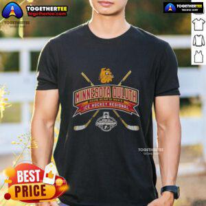 Alt Text: Top Minnesota Duluth 2026 NCAA Division I Men's Ice Hockey Regional T-Shirt featuring team colors and logo design.