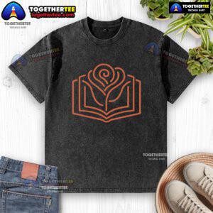 Top Neon Rose in the Books Washed T-Shirt featuring vibrant colors and a trendy design for stylish casual wear.
