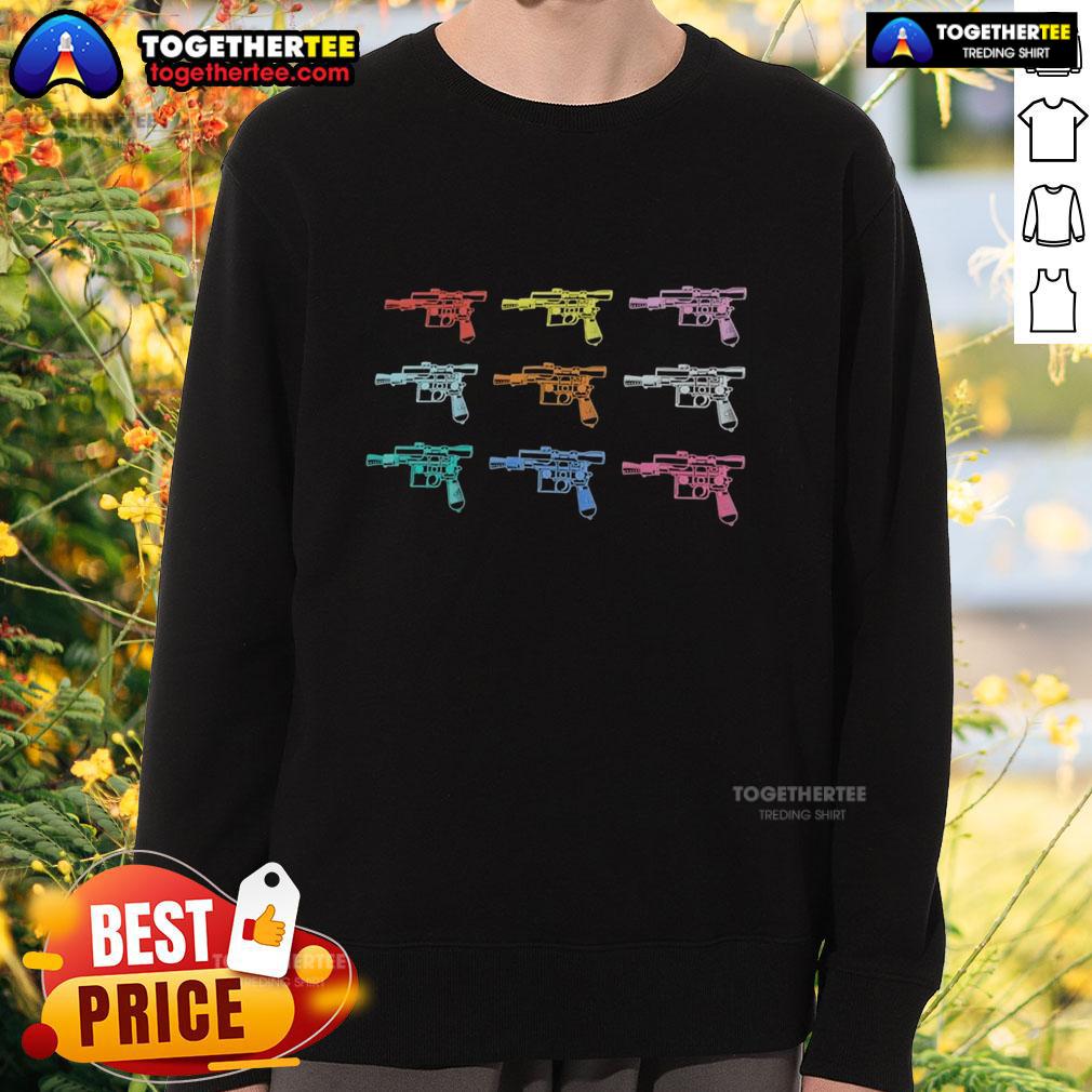 Colorful Top Warhol Blasters sweatshirt featuring vibrant designs and artistic flair, perfect for casual fashion enthusiasts.