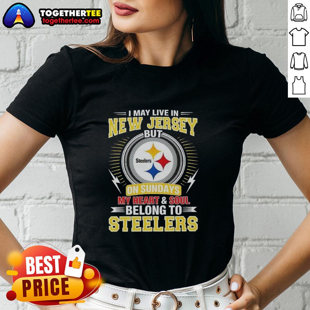 Awesome New Jersey NFL ladies tee showcasing Steelers pride, perfect for fans living in Georgia on game days.