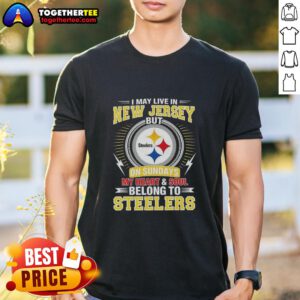 Awesome New Jersey NFL t-shirt saying 'My Heart and Soul Belong to Steelers' perfect for fans living in Georgia.