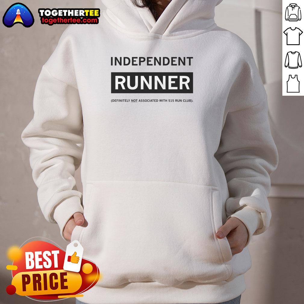 Good Independent Runner Hoodie in a stylish design, perfect for athletes and casual wear enthusiasts.