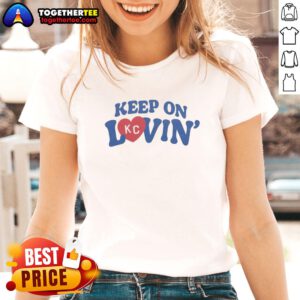 Good Keep On Kc Lovin Vintage Ladies Tee featuring a stylish retro design and comfortable fit for everyday wear.