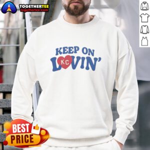 Good Keep On KC Lovin vintage sweatshirt featuring a classic design and cozy fit, perfect for casual wear.