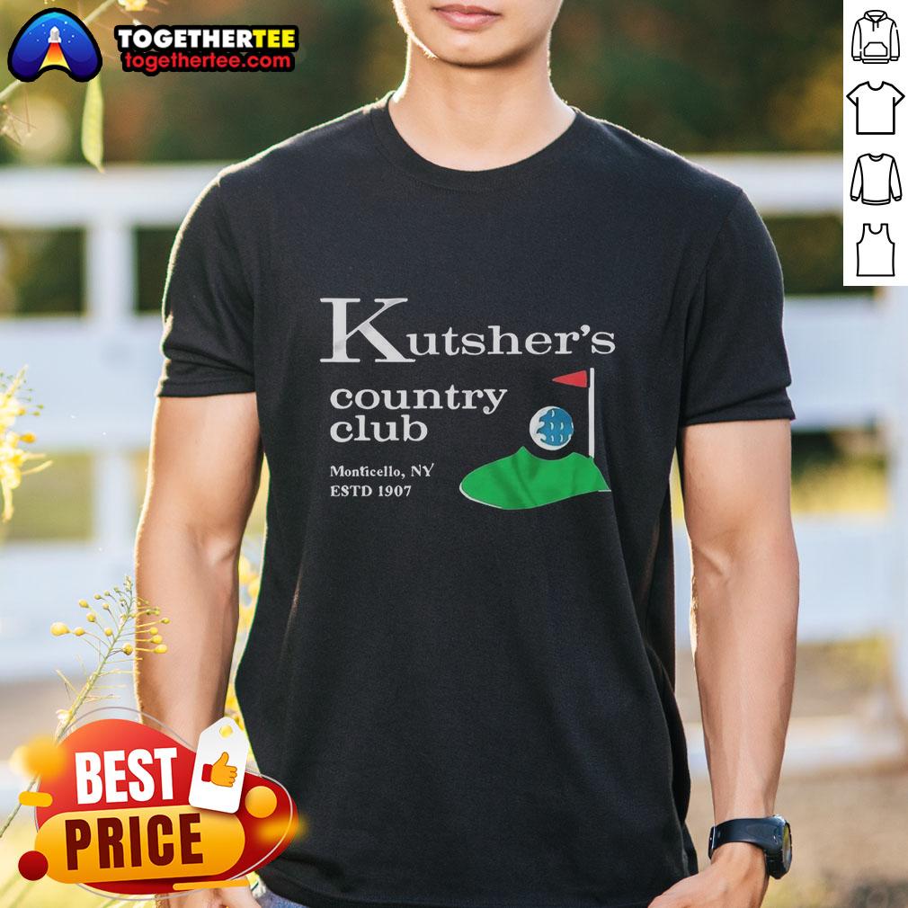 Vintage Good Kutsher's Country Club T-Shirt featuring Monticello, New York, Estd 1907 design for nostalgic apparel.